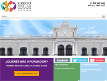 Tablet Screenshot of cristoparalasnaciones.tv